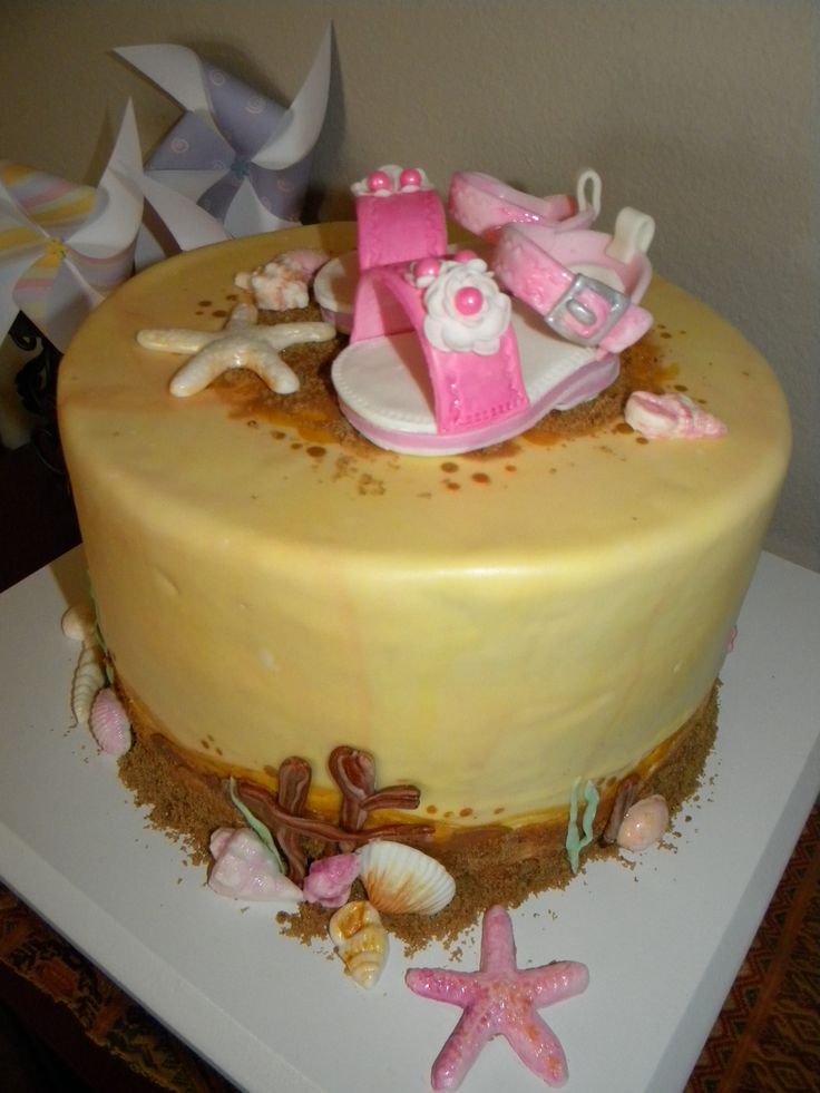 Beach Themed Baby Shower Cake