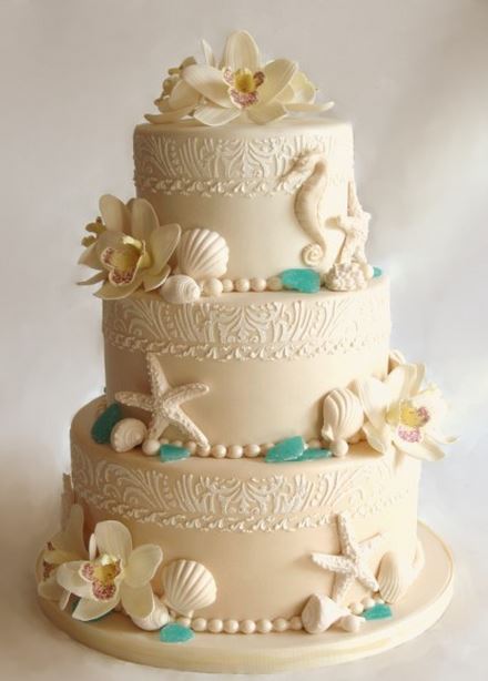 Beach Wedding Cake