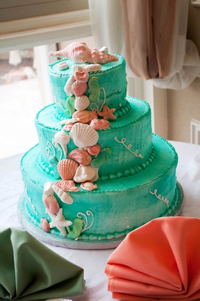 Beach Wedding Cake