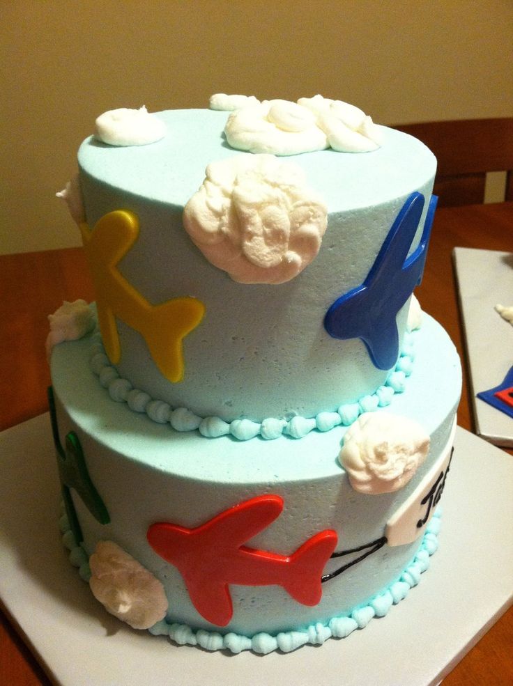 Boys Plane Birthday Cake