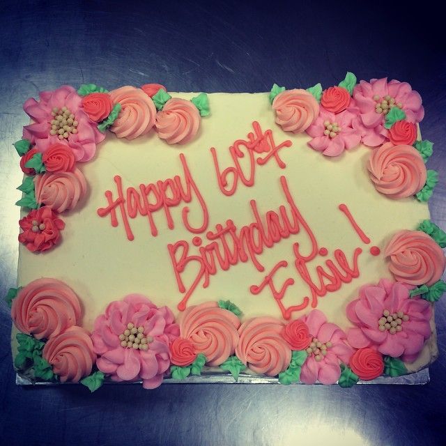 Buttercream Flower Sheet Cakes