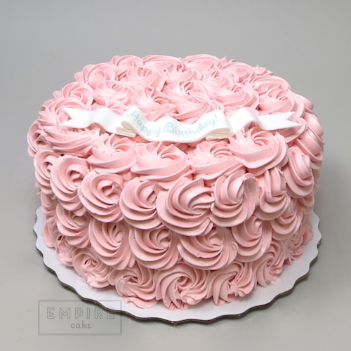 Buttercream Rosette Cake Pink