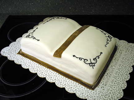 Cakes Shaped Like Open Books