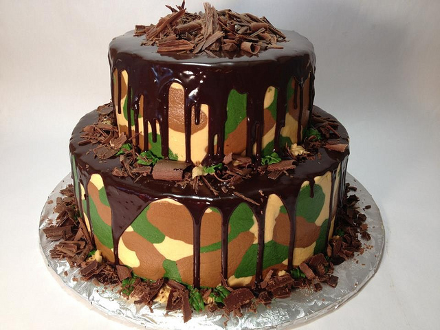 Camo Birthday Cake