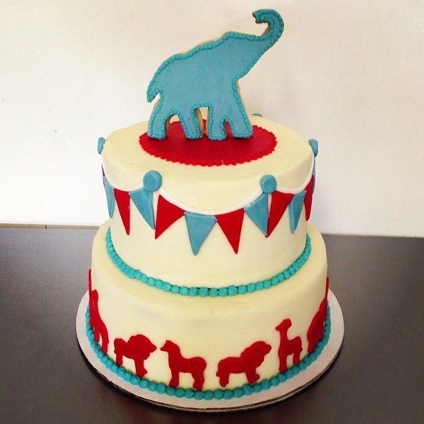 Circus Themed Baby Shower Cake