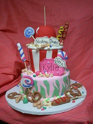 Circus Themed Baby Shower Sheet Cake