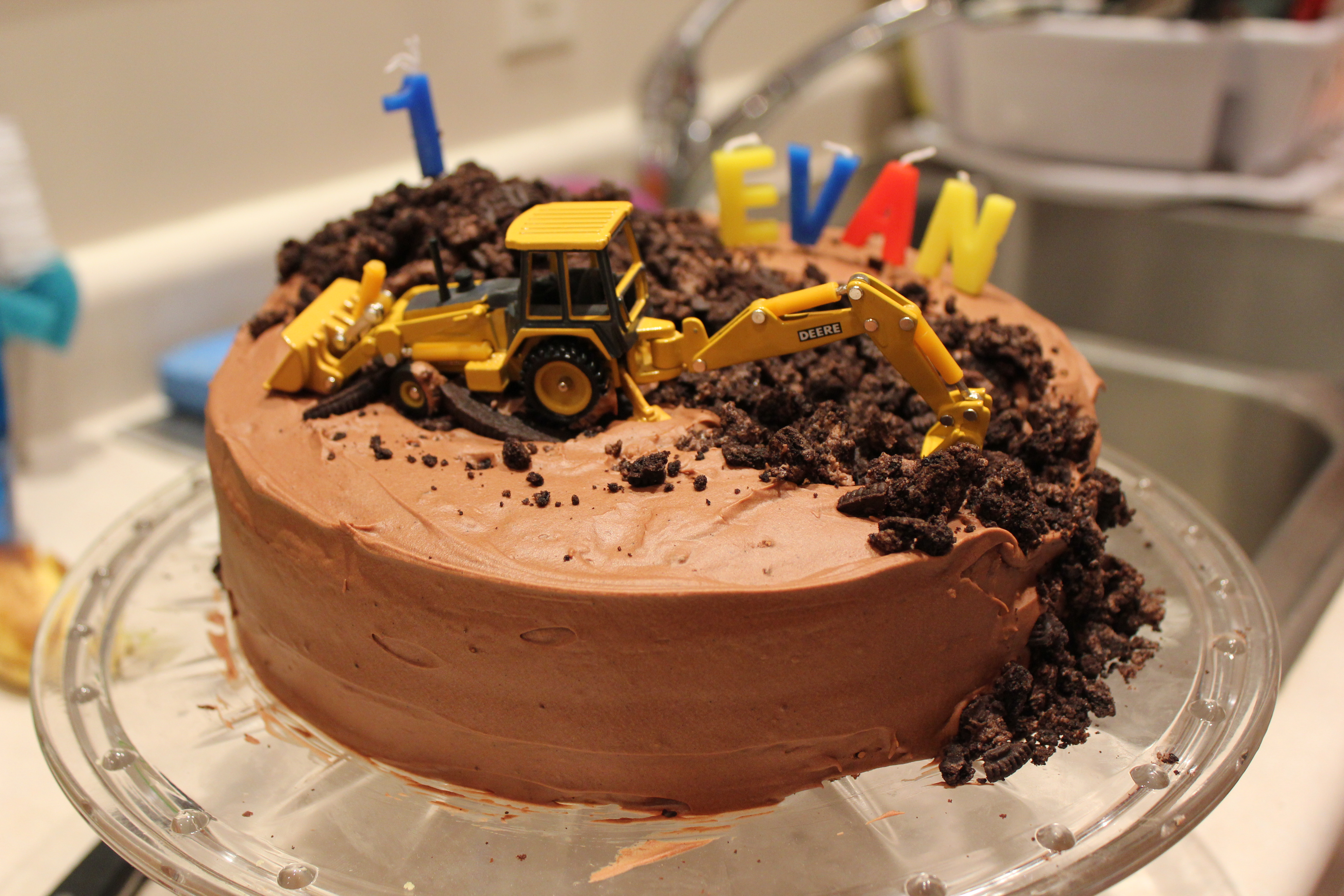 Construction Themed Birthday Cake