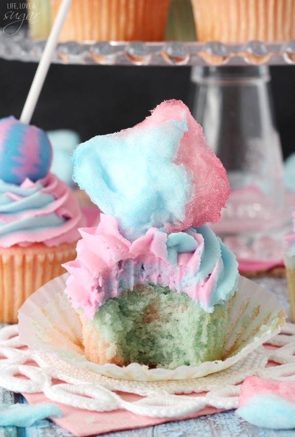 Cotton Candy Cupcakes