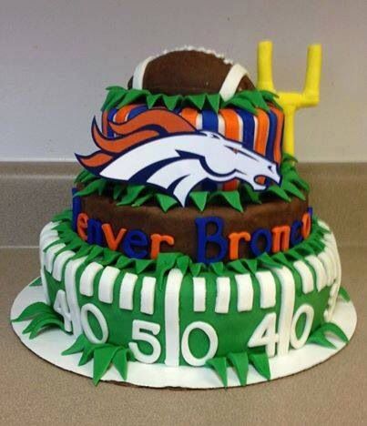 Denver Broncos Birthday Cake