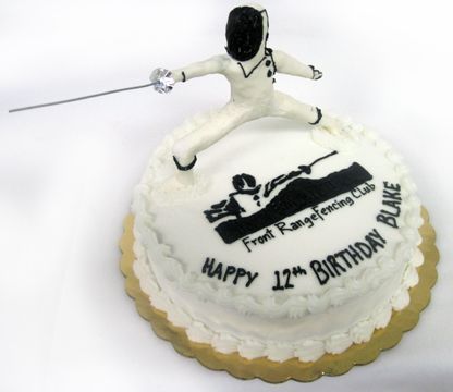 Fencing Birthday Cake