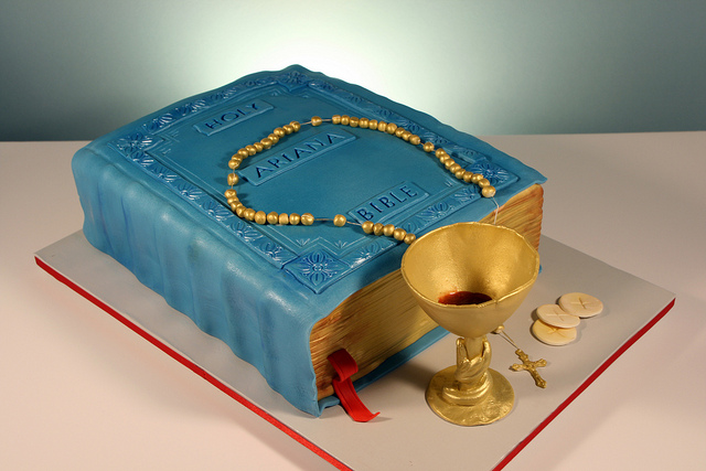 First Communion Bible Cake