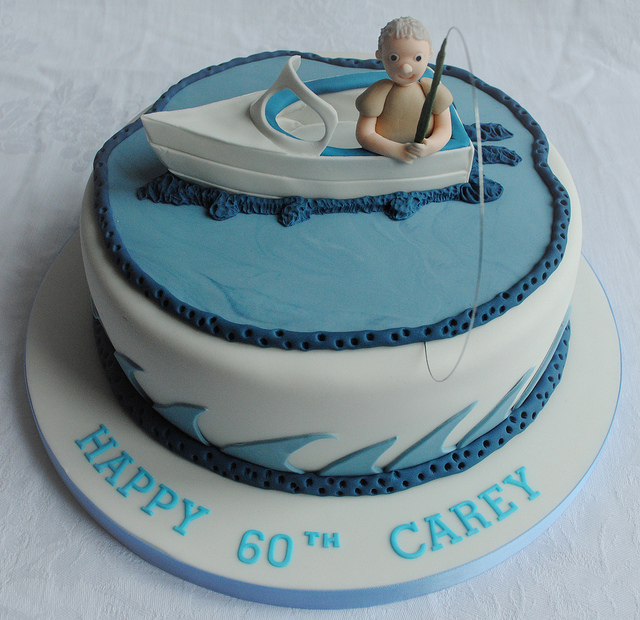 Fishing Boat Birthday Cake