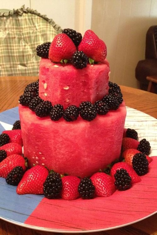 Fruit Birthday Cake