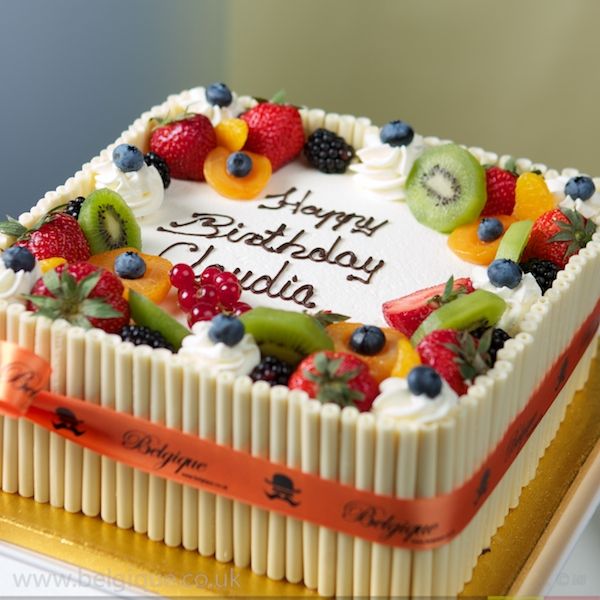 Fruit Decorations On Cake