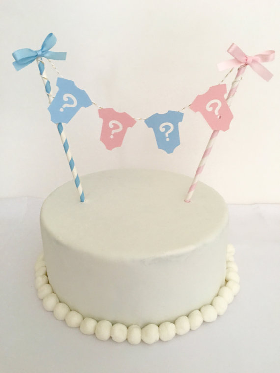 Gender Reveal Cake Topper