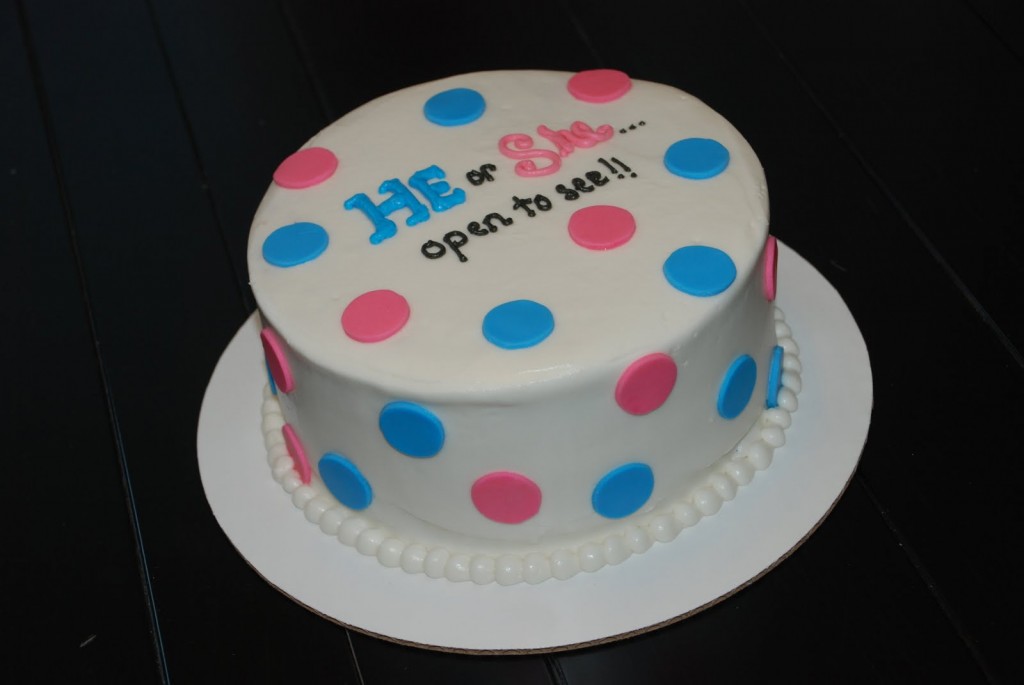 Gender Reveal Cake