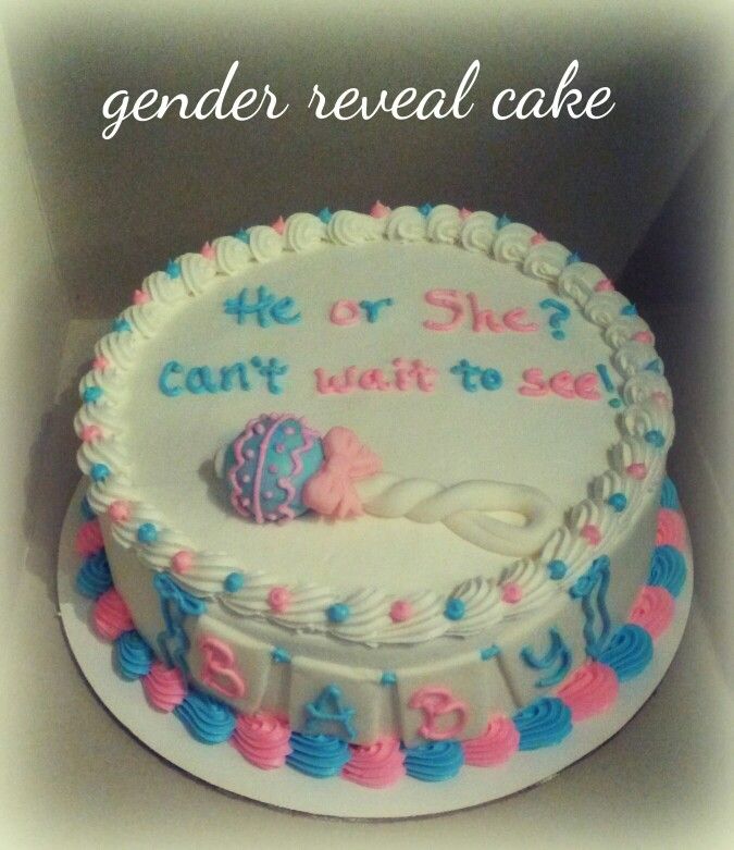 Gender Reveal Cake