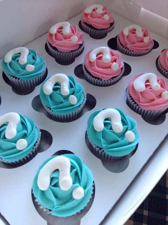 Gender Reveal Cupcakes