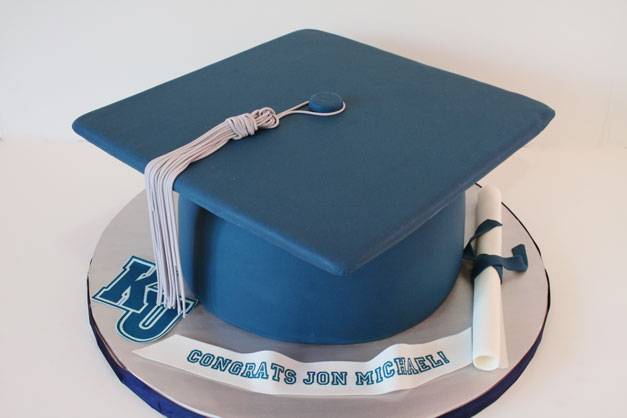 6 Photos of 3D Graduation Cap Cakes