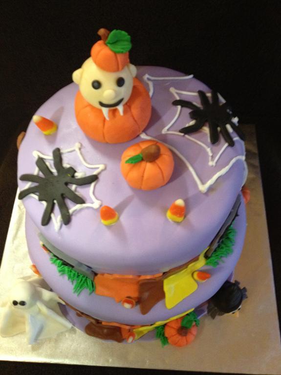 Halloween Baby Shower Cake