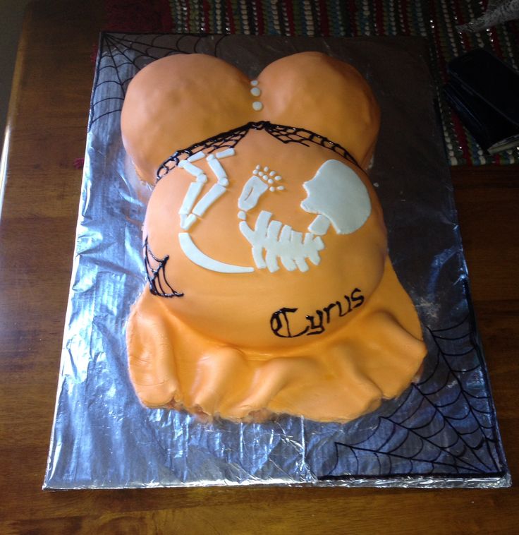 Halloween Baby Shower Cake