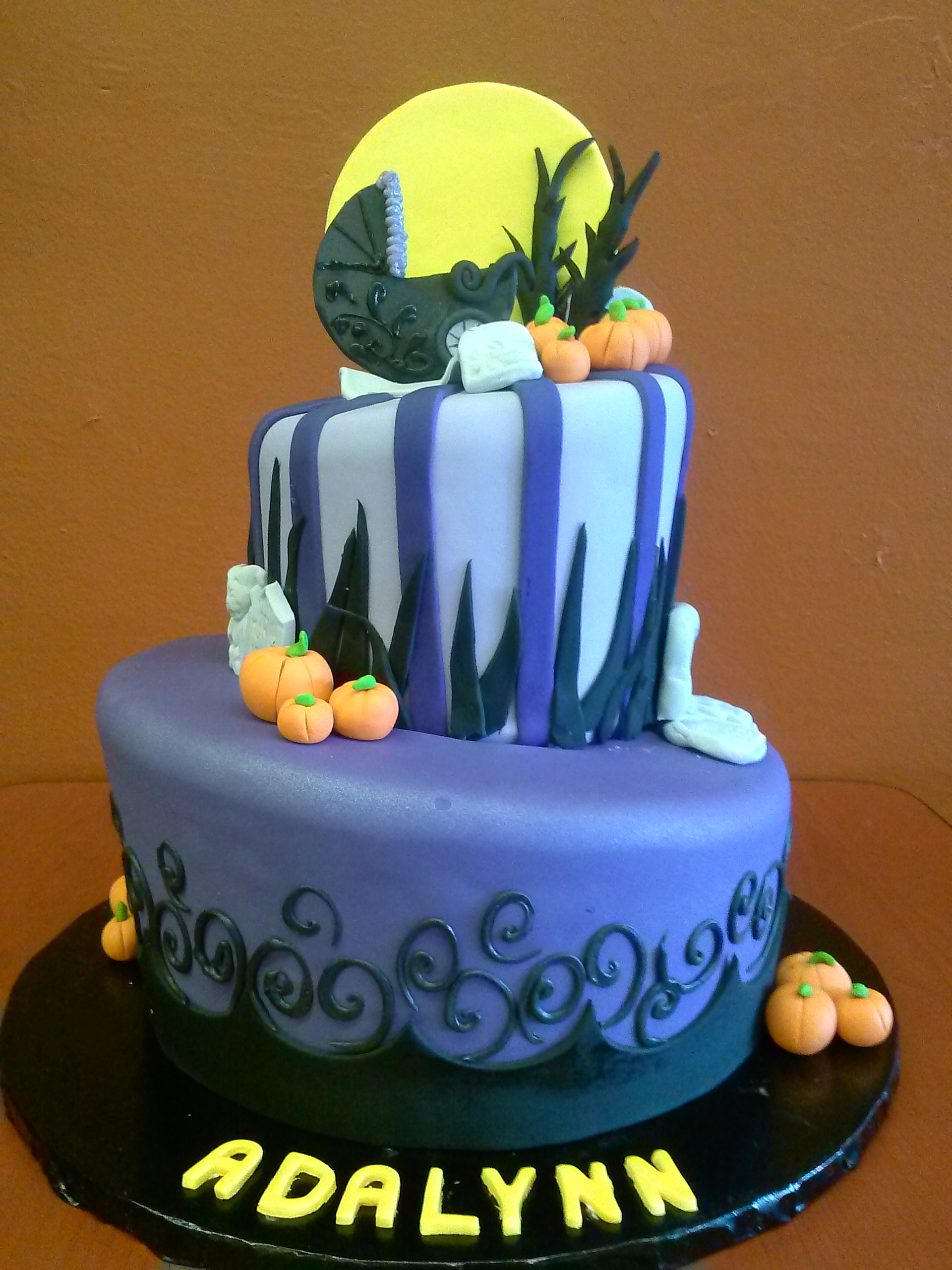 Halloween Baby Shower Cake