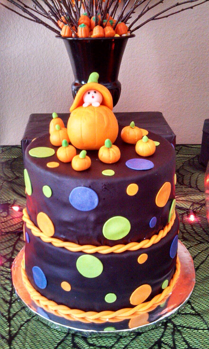 Halloween Baby Shower Cake