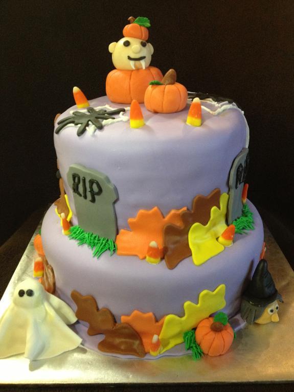 Halloween Baby Shower Cake