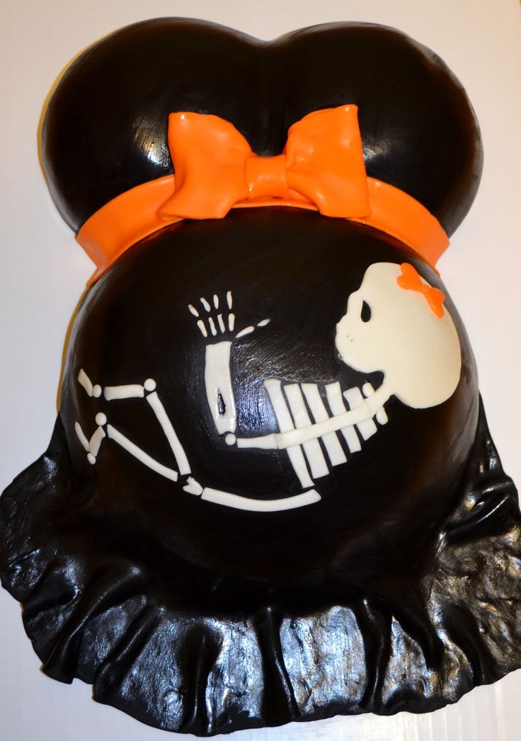 Halloween Baby Shower Cakes Pregnant Belly