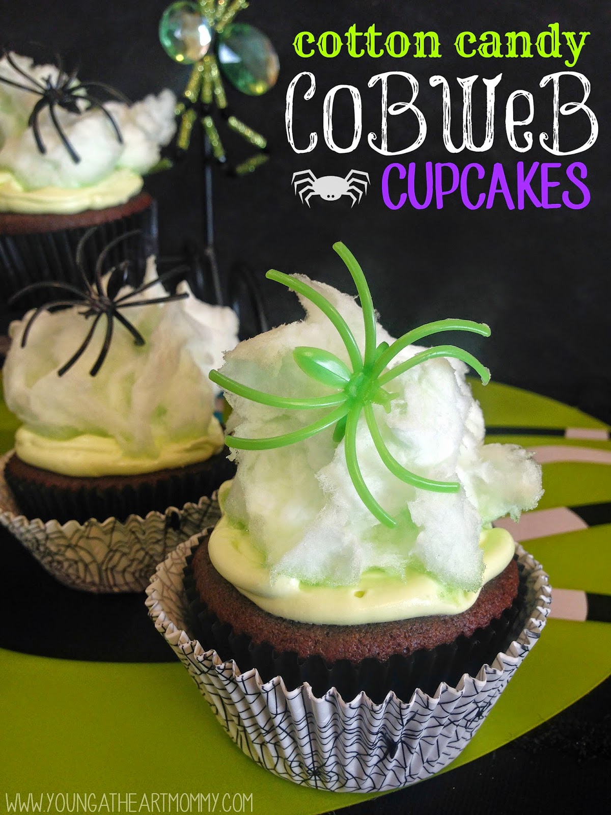 Halloween Cupcakes with Candy