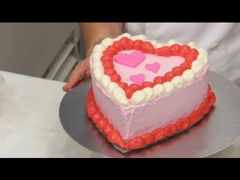 9 Photos of Decorated Heart Shaped Cakes