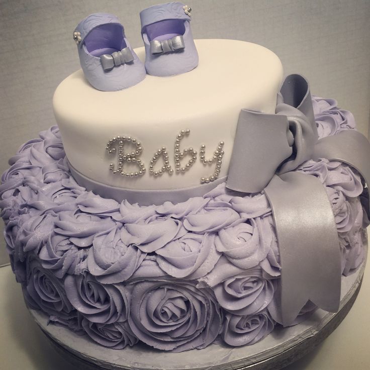 Lavender Baby Shower Cake