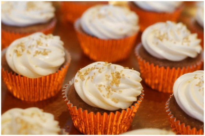 Lil Pumpkin Baby Shower Cupcakes