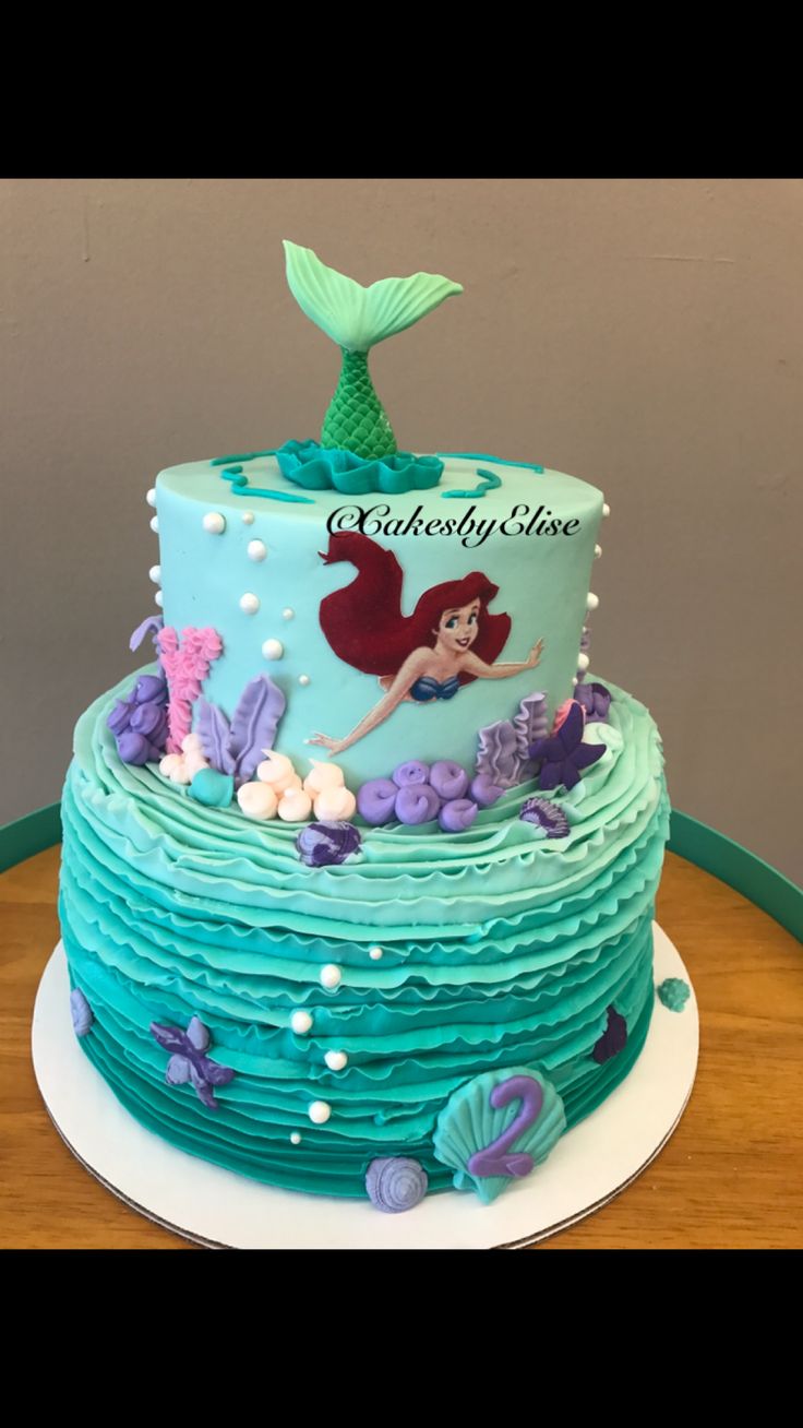 Little Mermaid Birthday Cake