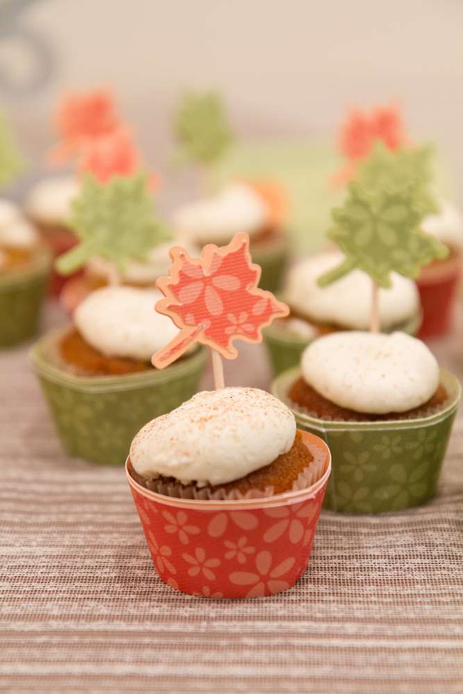 Little Pumpkin Baby Shower Cupcakes