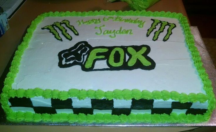 Monster Energy Birthday Cake