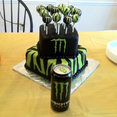 Monster Energy Birthday Cake