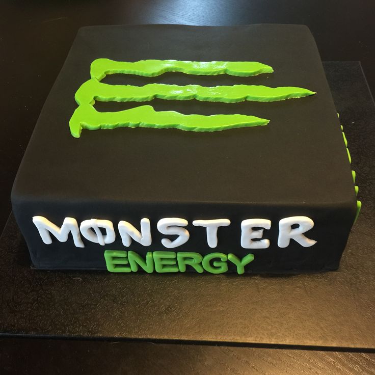 Monster Energy Birthday Cake