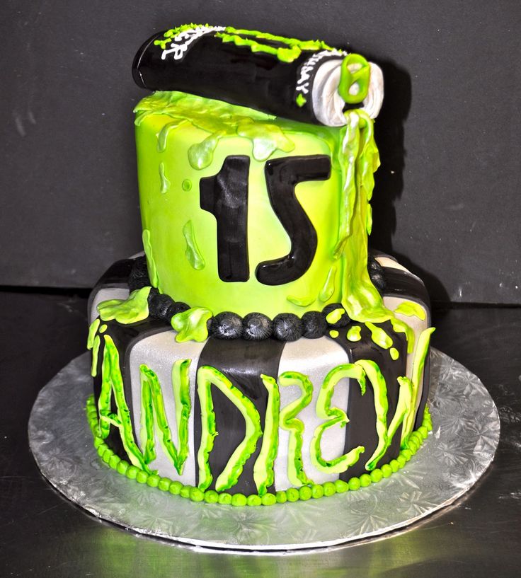 Monster Energy Drink Cake