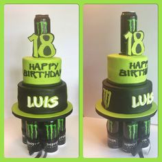 Monster Energy Drink Cake