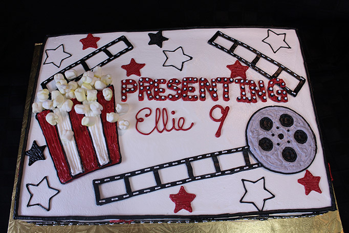 Movie Night Birthday Cake