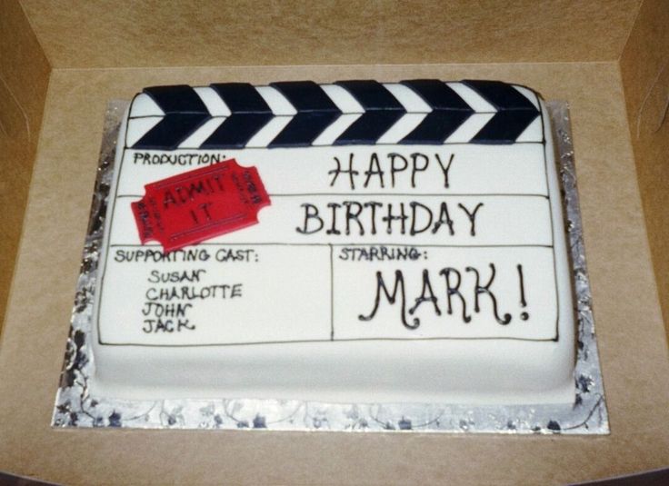 Movie Themed Birthday Sheet Cake