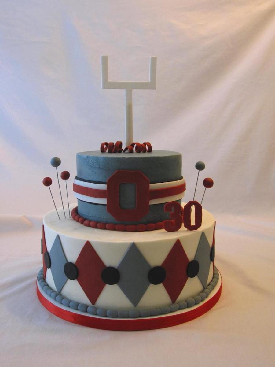 Ohio State Buckeyes Birthday Cake