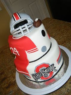 Ohio State Football Birthday Cakes