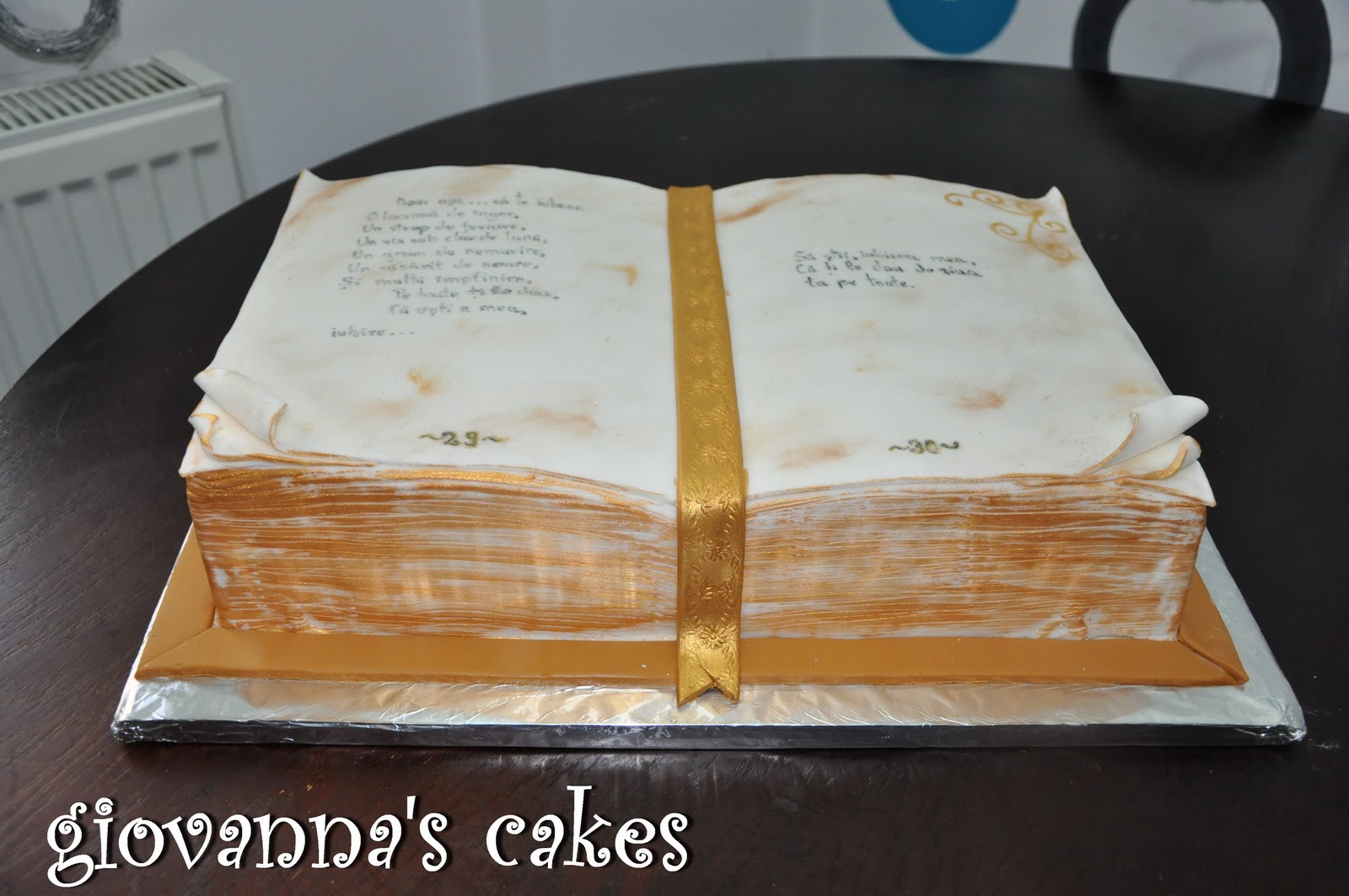 Open Book Cake