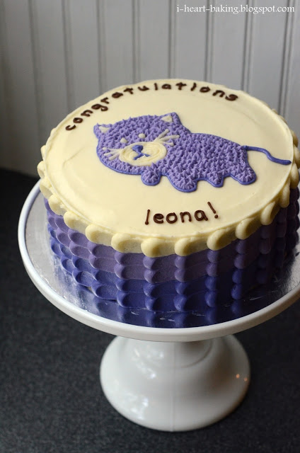 Purple Baby Shower Cake