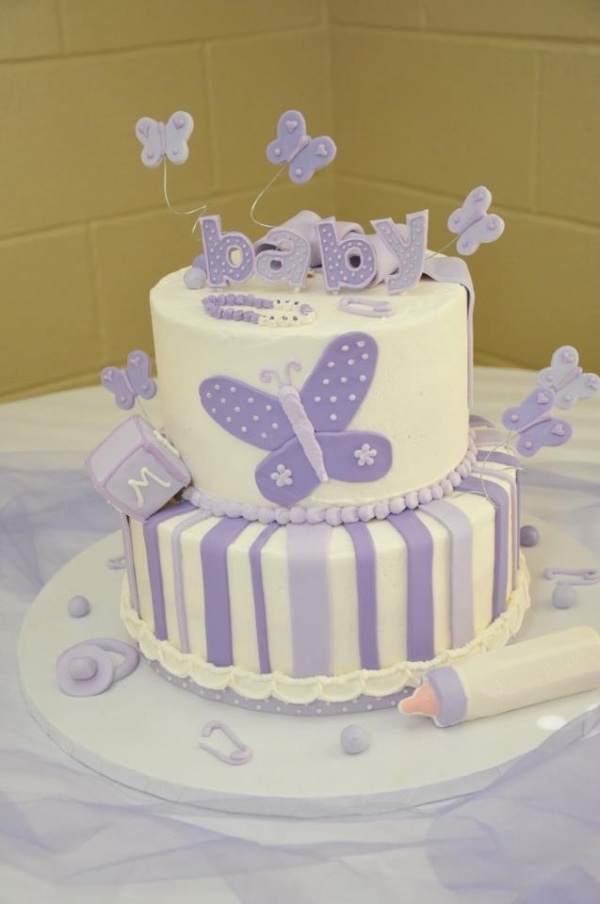 11 Photos of Purple Baby Shower Layer Cakes