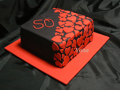 11 Photos of In Red Black And Square Cakes