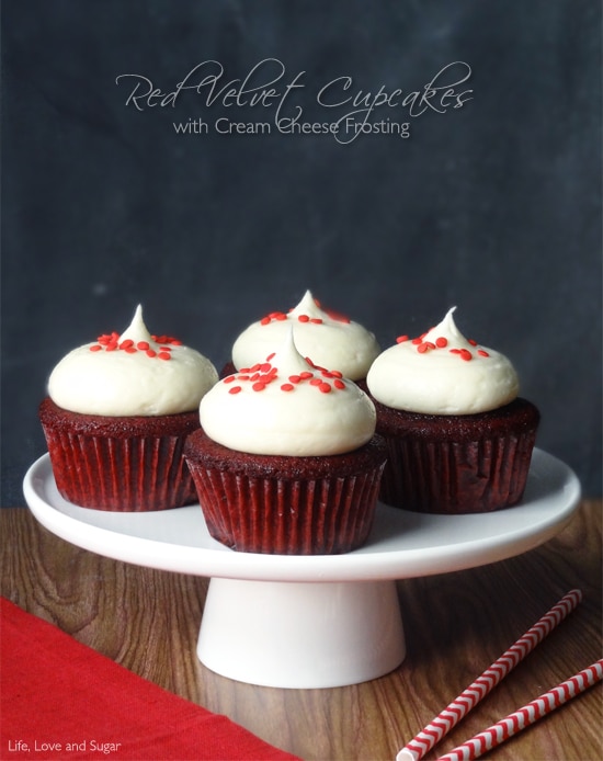 Red Velvet Cupcakes with Cream Cheese Frosting