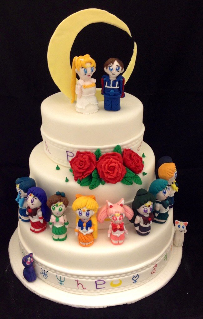 Sailor Moon Wedding Cake